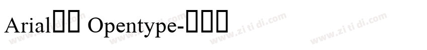 Arial常规 Opentype字体转换